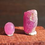 30,3 ct Rubin Set, getermineerde ruwe kristal +
