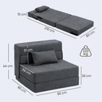 TRUUSK 3-in-1 Slaapstoel - Opvouwbare Slaapbank met Bedfunct, Huis en Inrichting, Fauteuils, Verzenden, Nieuw