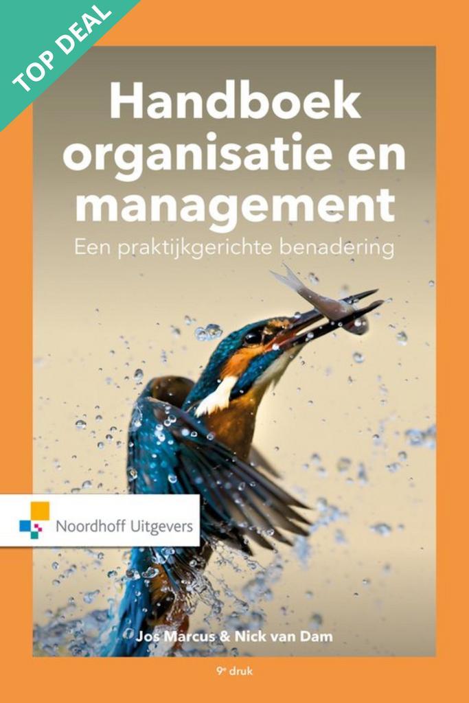 Handboek Organisatie en Management, 9789001895600, Boeken, Studieboeken en Cursussen, Zo goed als nieuw, HBO, Verzenden