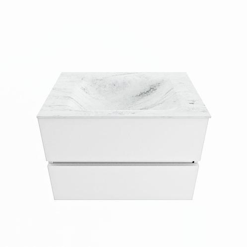 MONDIAZ VICA-DLUX 70cm badmeubel onderkast Talc 2 lades., Doe-het-zelf en Verbouw, Sanitair, Bad, Nieuw, Ophalen of Verzenden