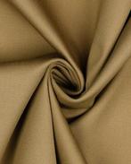 Satijn Katoen Stretch Camel, Hobby en Vrije tijd, Stoffen en Lappen, Nieuw, Beige