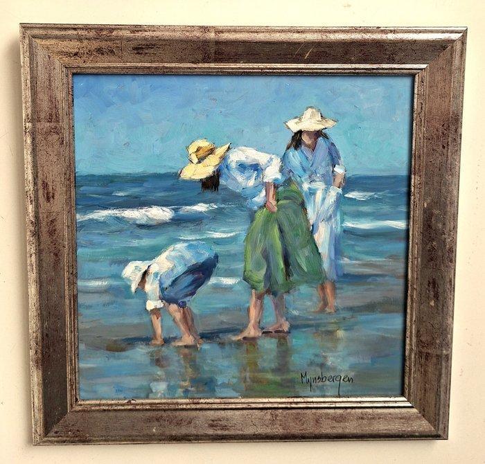 Mijnsbergen - Genieten aan zee, Antiek en Kunst, Kunst | Schilderijen | Modern