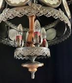 Plafondlamp - Brons, Metaal - franse luster