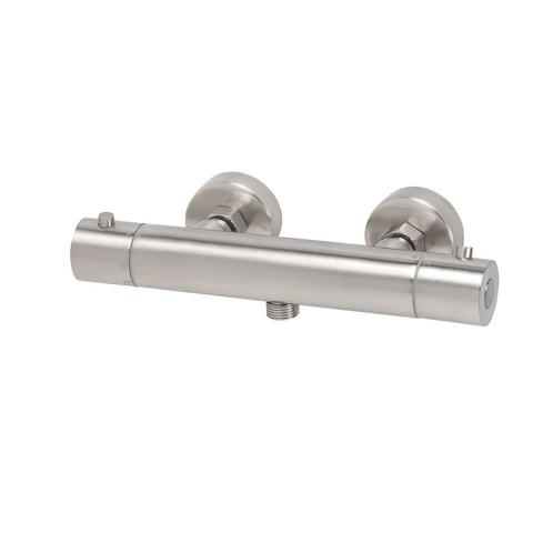 BWS Douchekraan Thermostatisch Cemal h.o.h. 15 cm RVS Look, Doe-het-zelf en Verbouw, Sanitair, Kraan, Nieuw, Ophalen of Verzenden