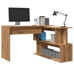 vidaXL Hoekbureau 200,5x50x76 cm bewerkt hout artisanaal, Huis en Inrichting, Verzenden, Nieuw
