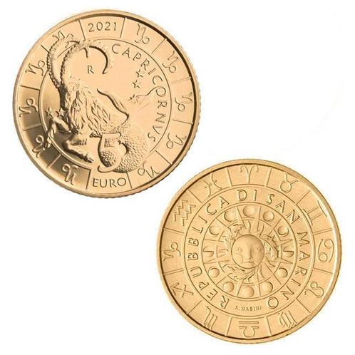 San Marino 5 Euro Steenbok 2021, Postzegels en Munten, Munten | Europa | Euromunten, Verzenden