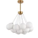 Hanglamp Emily White 65cm, Verzenden, Nieuw