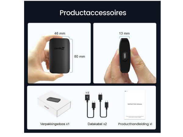 Veiling - CarlinKit Draadloze Android Auto Adapter, Telecommunicatie, Powerbanks