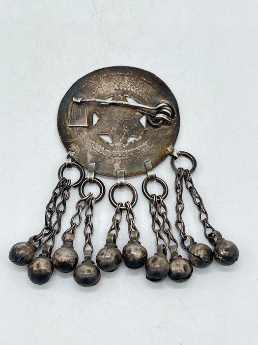 Zilver - Broche - Omani zilveren Halka-speld, Antiek en Kunst, Kunst | Niet-Westerse kunst