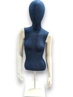 TORSO DAME 1/2 MET ARMEN BLAUW MATERIAAL CR14-1110