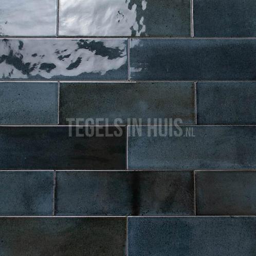 Wandtegel hanoi donker blauw 6.5x20 wandtegel, Doe-het-zelf en Verbouw, Tegels, Wandtegels, Nieuw, 10 m² of meer, Keramiek, Ophalen of Verzenden