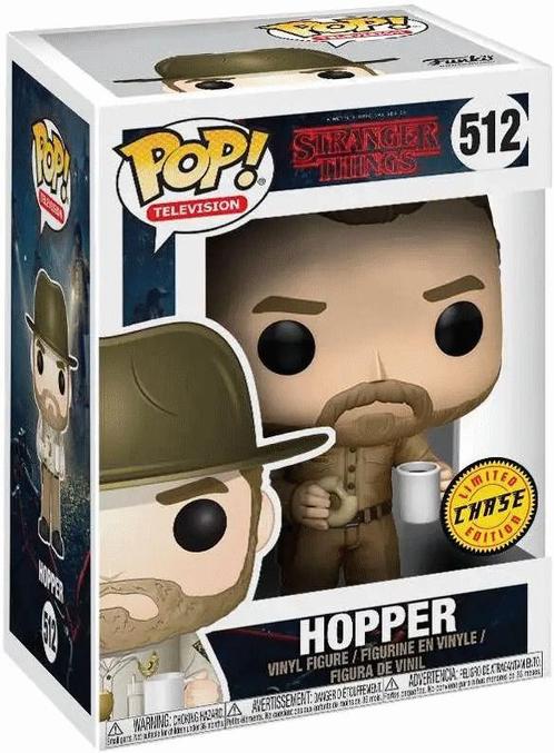 Funko Pop! - Stranger Things Hopper with Donut Chase Variant, Verzamelen, Poppetjes en Figuurtjes, Nieuw, Verzenden