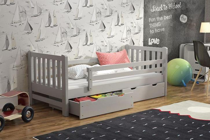 Rockwood® Kinderbed Tim Grey met  lattenbodem, matras, Kinderen en Baby's, Kinderkamer | Bedden, Nieuw, Ophalen of Verzenden