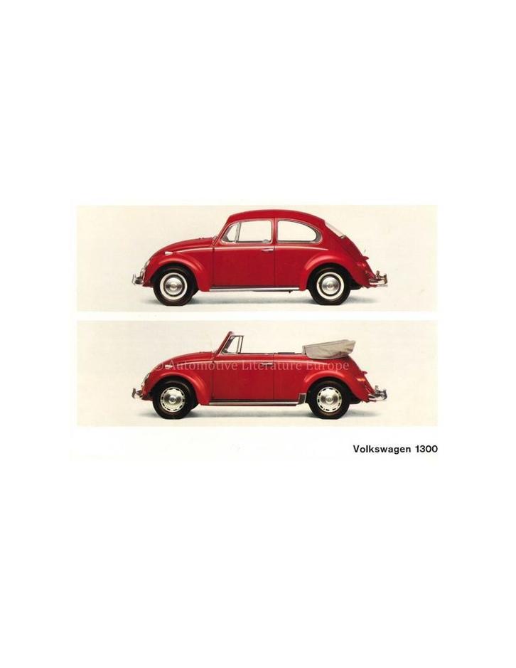 1965 VOLKSWAGEN KEVER KLEUREN BROCHURE, Boeken, Auto's | Folders en Tijdschriften, Volkswagen