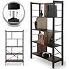 MIADOMODO® Boekenkast - met 4 niveaus, 79x30x155cm, stalen f, Huis en Inrichting, Woonaccessoires | Kapstokken, Verzenden, Nieuw