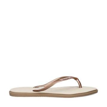 Havaianas Slim Point slippers voor dames in het Beige beschikbaar voor biedingen