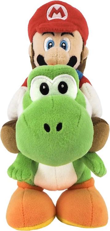 Super Mario - Mario en Yoshi Knuffel (21cm) | Together Plus