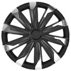 4-Delige Wieldoppen  Typhoon 16-inch chroom/zwart, Verzenden, Nieuw