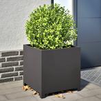vidaXL Plantenbak 50x50x50 cm staal zwart, Tuin en Terras, Bloembakken en Plantenbakken, Verzenden, Nieuw, Metaal