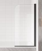 Badwand Torino 90 x 140 cm Zwart Badscherm Draaibaar 5 mm, Doe-het-zelf en Verbouw, Sanitair, Nieuw, Bad, Verzenden