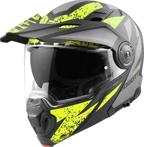 Bogotto FG-102 Safari Fiberglas Enduro Helm Zwart Grijs Geel, Motoren, Kleding | Motorhelmen, Offroadhelm, Heren, XXL, Nieuw met kaartje