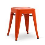 Stapelkruk Hamburg metalen kruk Oranje (Poef, Stoelen), Verzenden, Nieuw