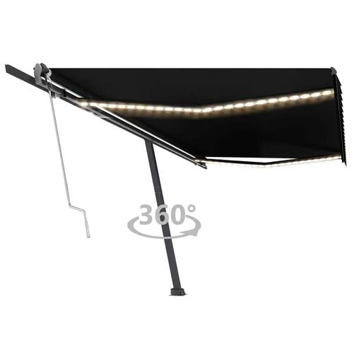 vidaXL Luifel automatisch met LED en windsensor 500x300 cm, Tuin en Terras, Zonneschermen, Nieuw, Verzenden