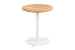 4 Seasons Volta teak salontafel - Ø45 cm. wit, Verzenden, Nieuw, Rond, Hout