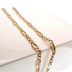 Bicolor gouden Figaro ketting | 57 cm (schakel ketting), Sieraden, Tassen en Uiterlijk, Kettingen, Ophalen of Verzenden, Gebruikt