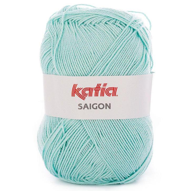 Katia Saigon - 14 lichtturquoise - Acryl Garen, Hobby en Vrije tijd, Breien en Haken, Ophalen of Verzenden