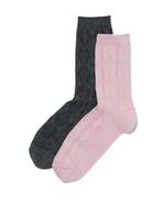 HEMA Dames sokken met katoen - 2 paar donkerblauw, Kleding | Dames, Nieuw, Verzenden