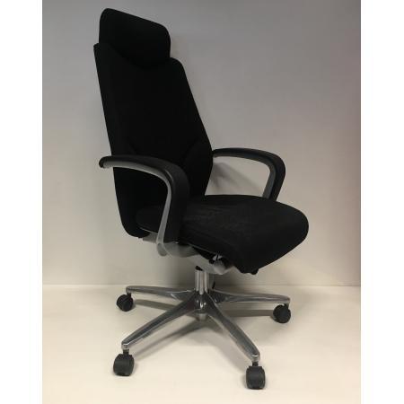 (MDK-105838) Giroflex 64 model 9778 bureaustoel zwart ges..., Huis en Inrichting, Bureaus, Bureau, Gebruikt, In hoogte verstelbaar