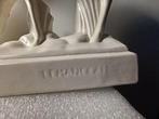 sculptuur, La femme et la biche de Charles LEMANCEAU - 32 cm, Antiek en Kunst