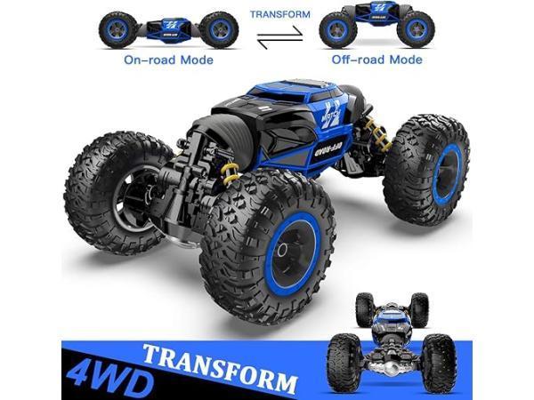 Veiling - BEZGAR Off Road Transform Racing Car (Blauw), Kinderen en Baby's, Speelgoed | Speelgoedvoertuigen
