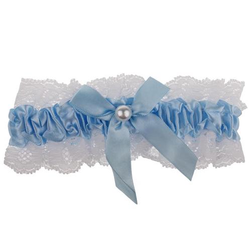 Kousenband wit met blauw NIEUW, Kleding | Dames, Trouwkleding en Trouwaccessoires, Wit, Nieuw, Ophalen of Verzenden