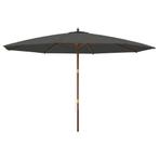 Parasol 400cm Antraciet | Retourdeal | 55% Korting!, Ophalen of Verzenden, Nieuw, 3 tot 4 meter, Stokparasol