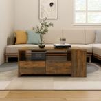 vidaXL Salontafel 102x55x42 cm bewerkt hout gerookt, Huis en Inrichting, Tafels | Salontafels, 100 tot 150 cm, Verzenden, Nieuw