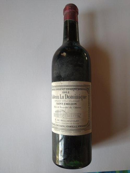 1962 Chateau La Dominique - Saint-Émilion Grand Cru Classé -, Verzamelen, Wijnen