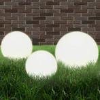 vidaXL LED-bollampen rond 20/30/40 cm PMMA 3 st, Tuin en Terras, Buitenverlichting, Verzenden, Nieuw