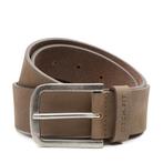 DTCH.FIT Taupe Nubuck Leren riem Jaxx - 4cm - Maat: 95 cm, 95 tot 105 cm, Overige kleuren, Echt leder, Nieuw