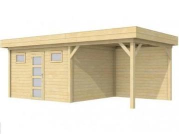 Tuinhuis Kievit 400x300 cm met luifel 300 cm, met enkele beschikbaar voor biedingen