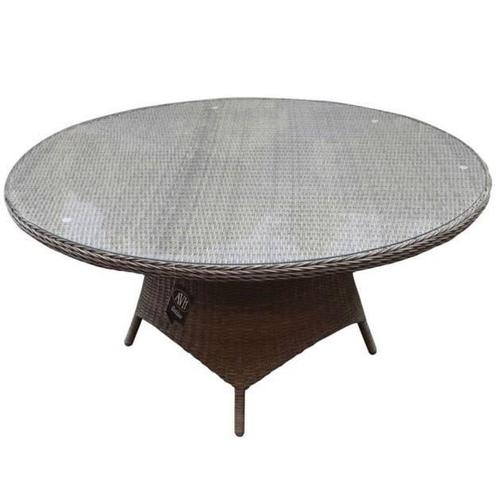Showroommodel Riccione dining tuintafel 150 cm rond grijs, Tuin en Terras, Tuinsets en Loungesets, Nieuw, Ophalen of Verzenden
