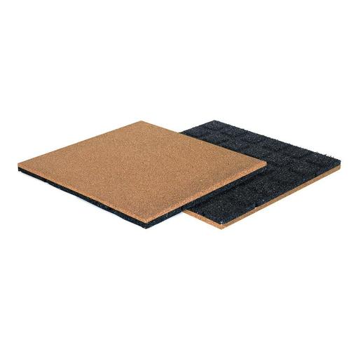 Rubber tegel 50 x 50 cm - 45 mm dik - UV-bestendig - Beige, Tuin en Terras, Tegels en Klinkers, Verzenden