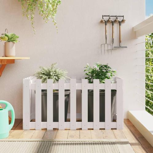 vidaXL Plantenbak verhoogd hekontwerp 100x50x50 cm, Tuin en Terras, Bloembakken en Plantenbakken, 100 cm of meer, Nieuw, Hout
