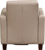 Bruine leren landelijke stoels - poot hout bruin - Toledo L, Huis en Inrichting, Fauteuils, Nieuw, Ophalen of Verzenden, Landelijk