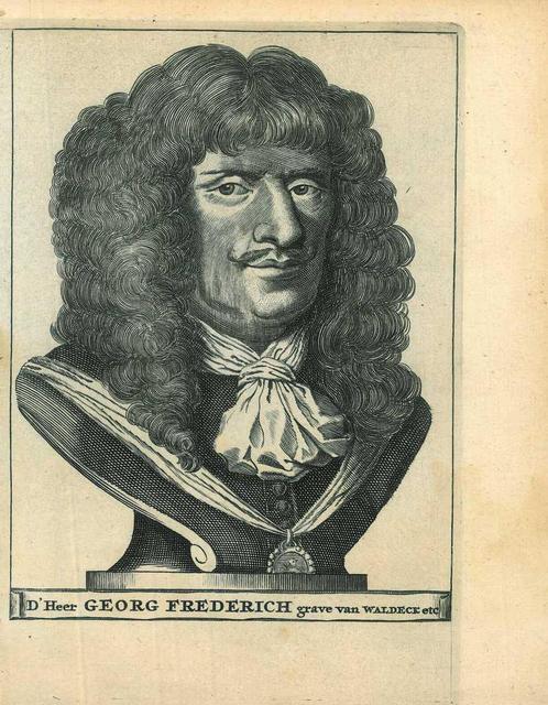 Portrait of Georg Friedrich, Prince of Waldeck, Antiek en Kunst, Kunst | Etsen en Gravures