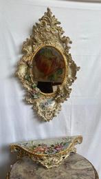 Consolle con specchio in ceramica - Wandspiegel (2)  -, Antiek en Kunst, Antiek | Glas en Kristal