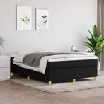 vidaXL Boxspring bed stof zwart 140x200 cm, Huis en Inrichting, Slaapkamer | Bedden, Verzenden, Zwart, 140 cm, 200 cm