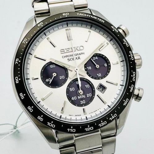 Seiko - Solar Chronograph Panda - Zonder Minimumprijs -, Sieraden, Tassen en Uiterlijk, Horloges | Antiek