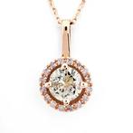 Zonder Minimumprijs - Hanger - 14 karaat Roségoud - 0.74ct.